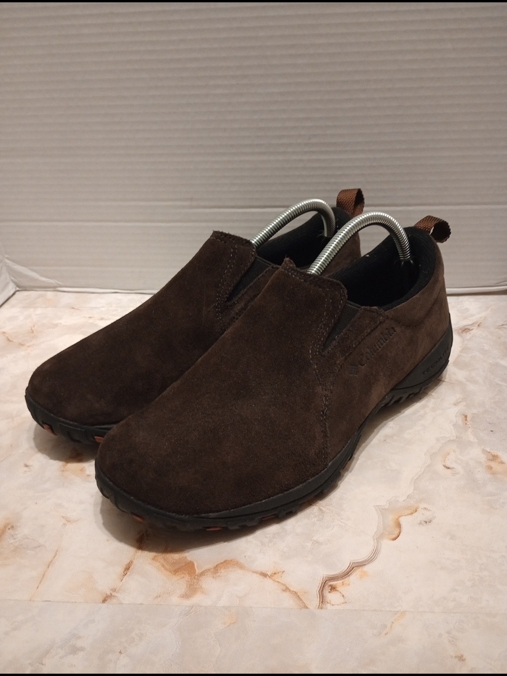 Columbia Men's Brown Suede Slip-On Loafers Size 8